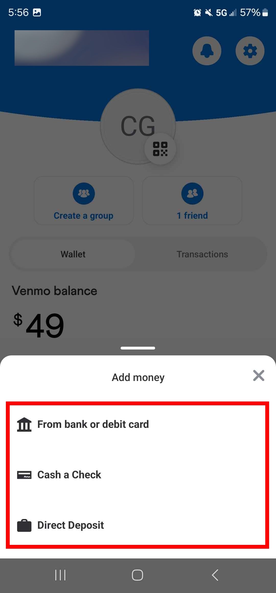 Venmo: How to transfer money to your Venmo account