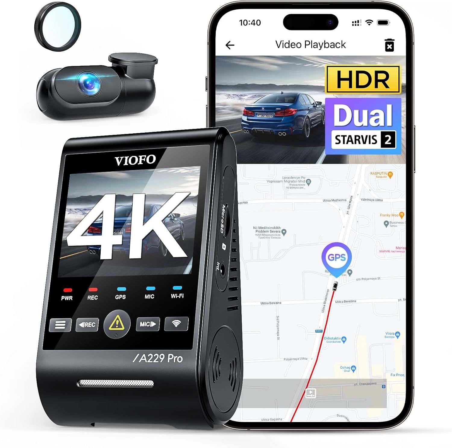 viofo a229 pro trên nền trắng