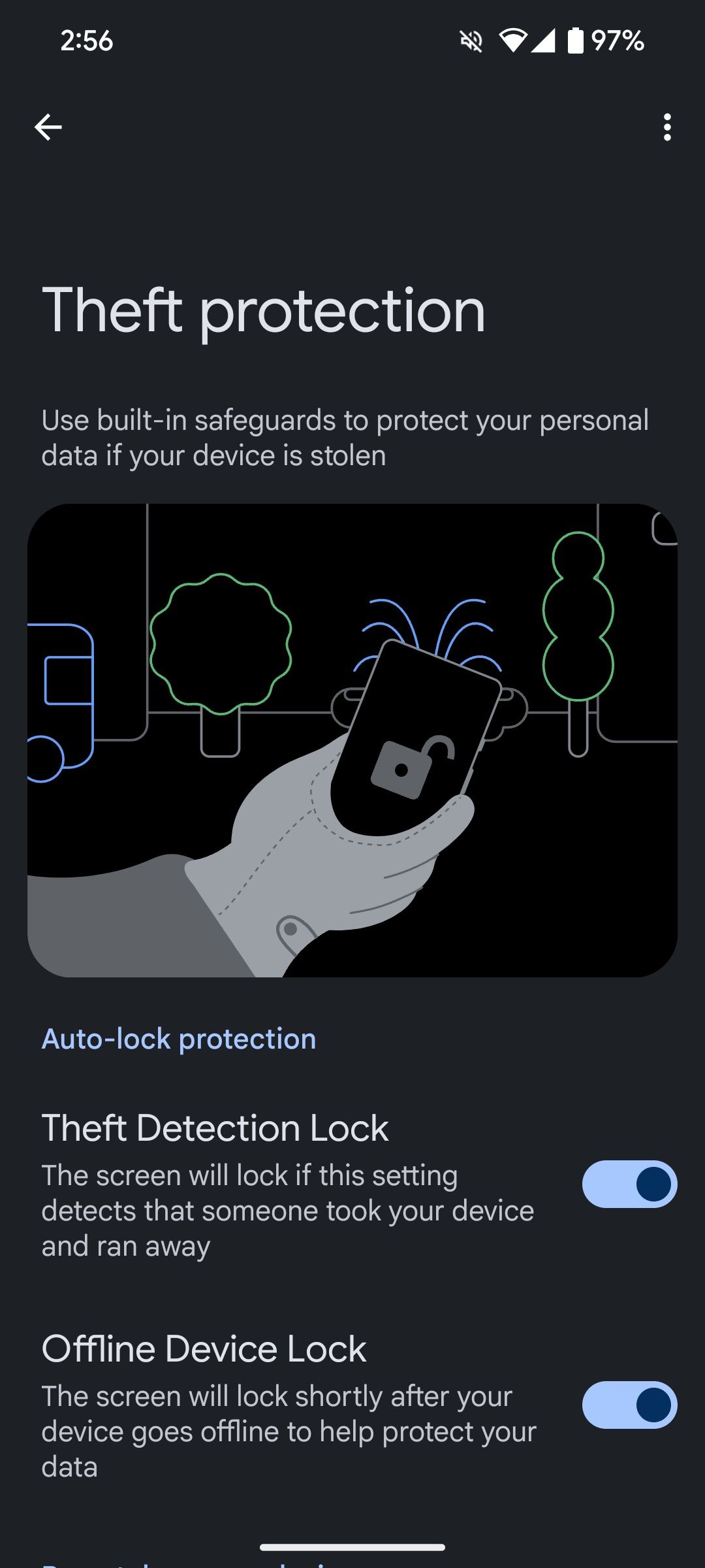 Android 15 anti-theft settings