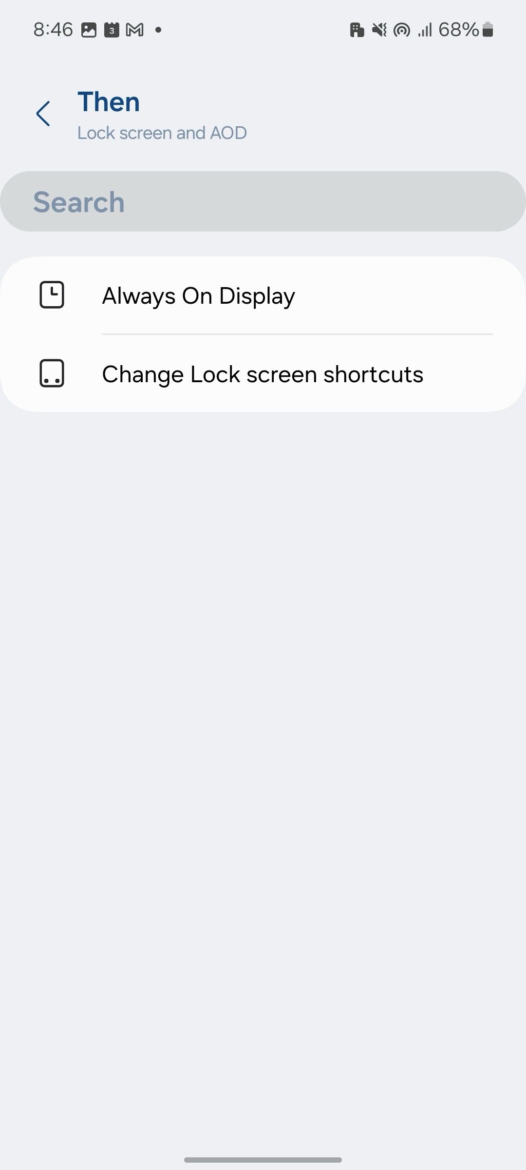 set routine functions on Samsung phone