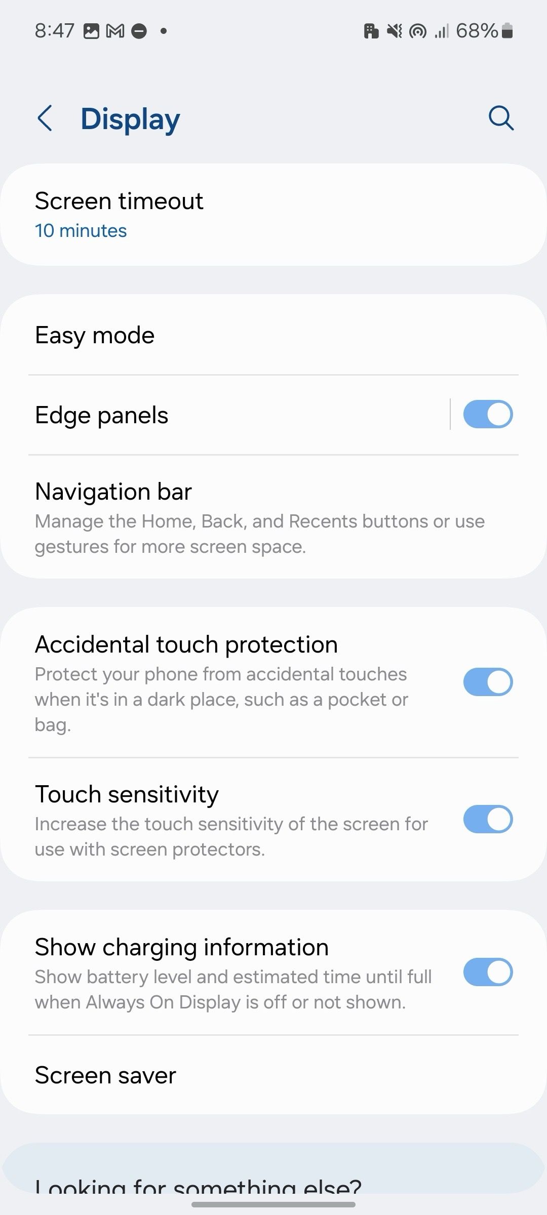 enable touch sensitivity on Samsung phones