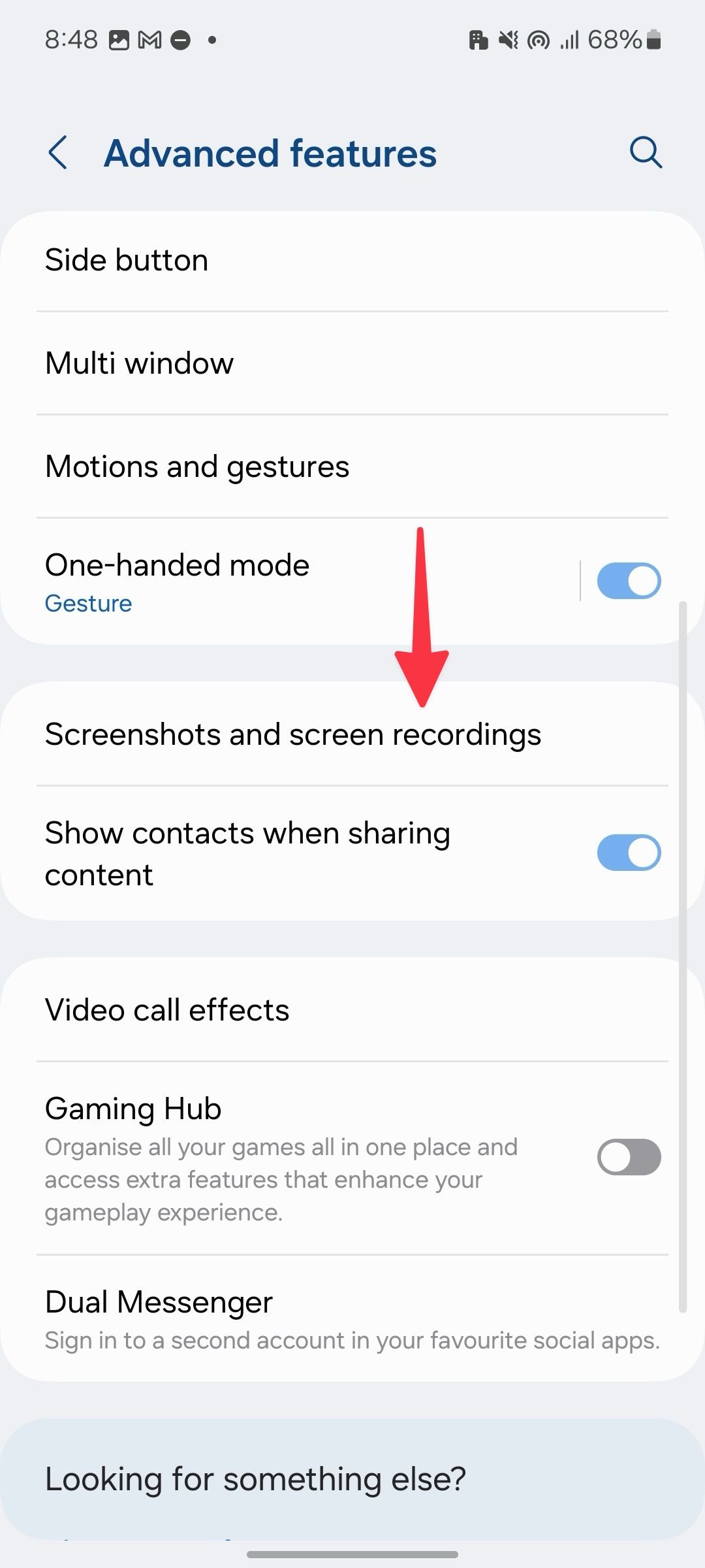 Change screenshot settings