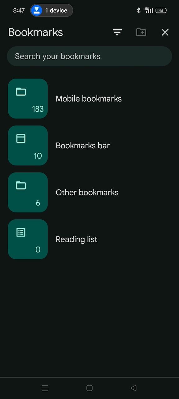 Google Chrome How to delete all of your bookmarks