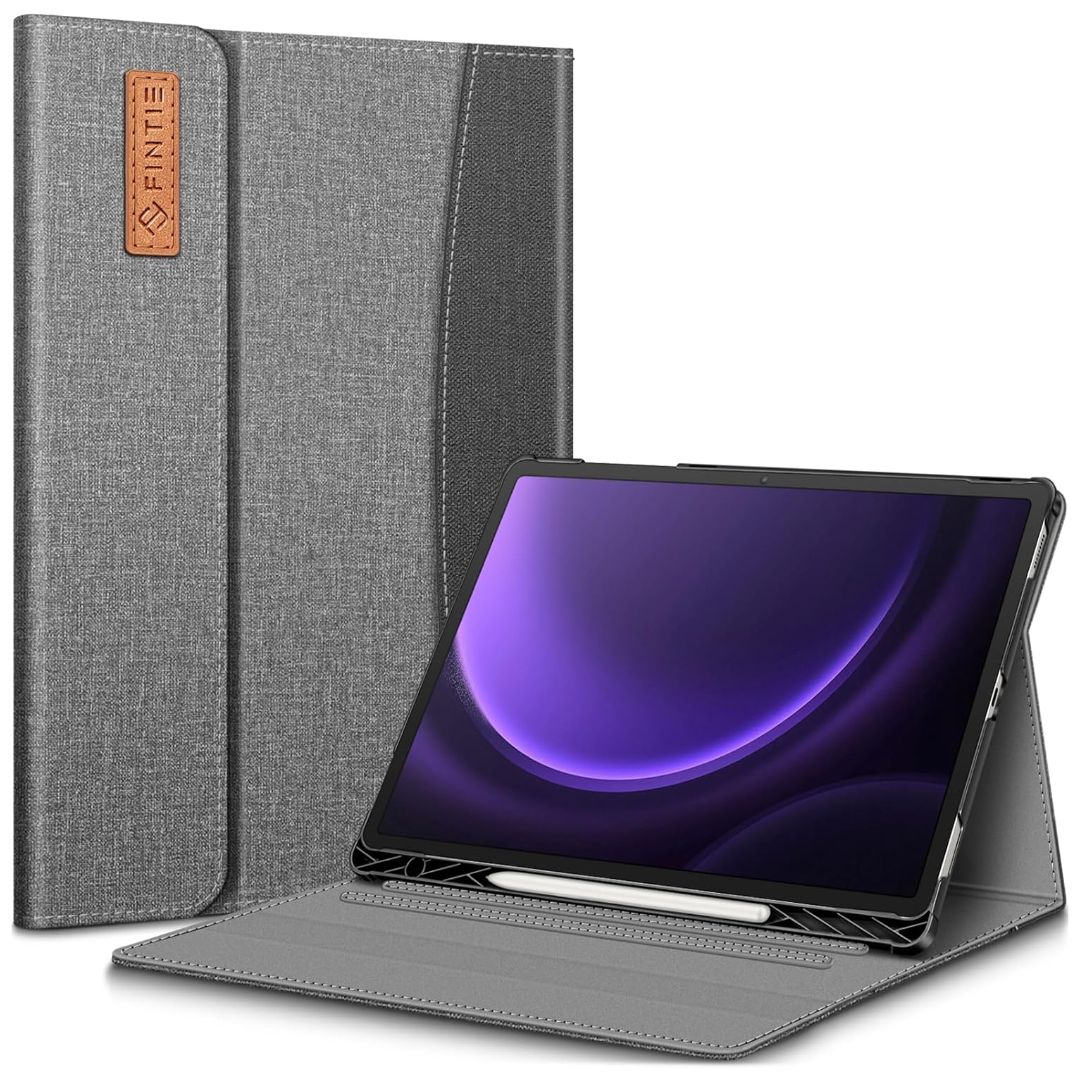 Fintie portfolio for Galaxy Tab S10, closed and kickstand states