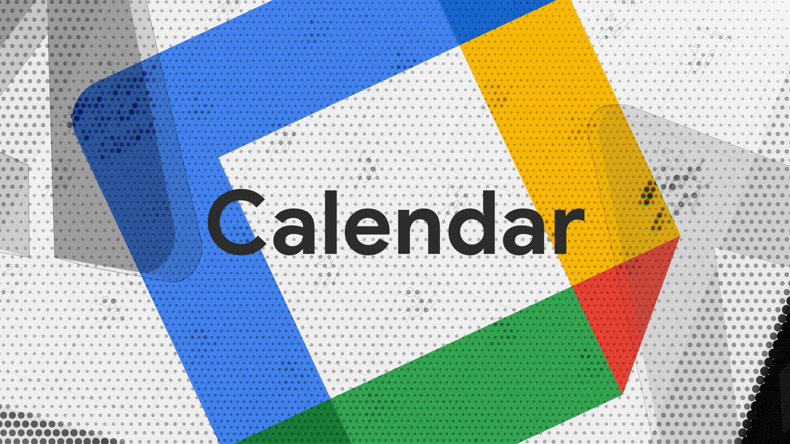 The Google Calendar logo against a white background with the Android Police logo in grey.