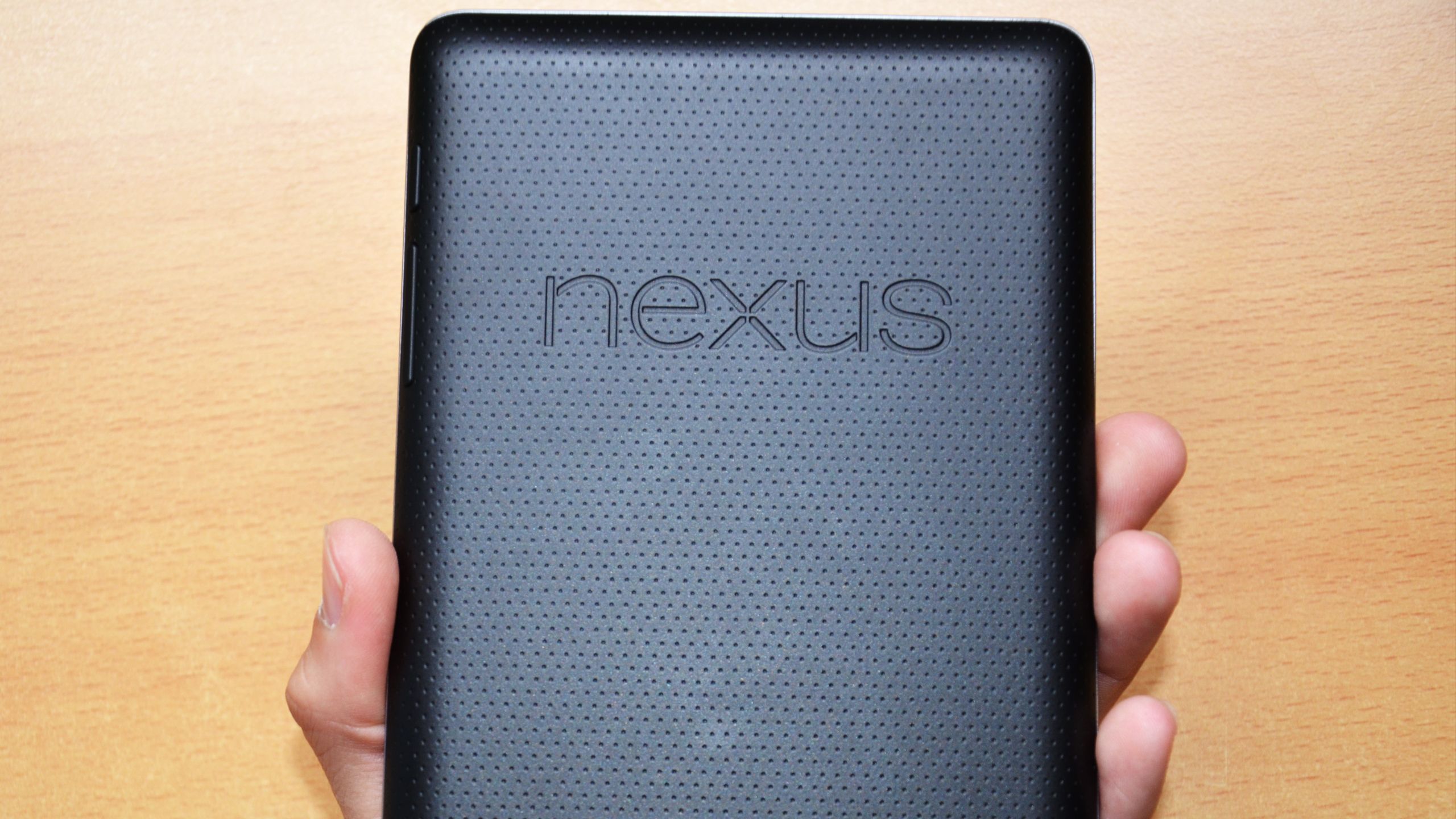 The back of a Google Nexus 7