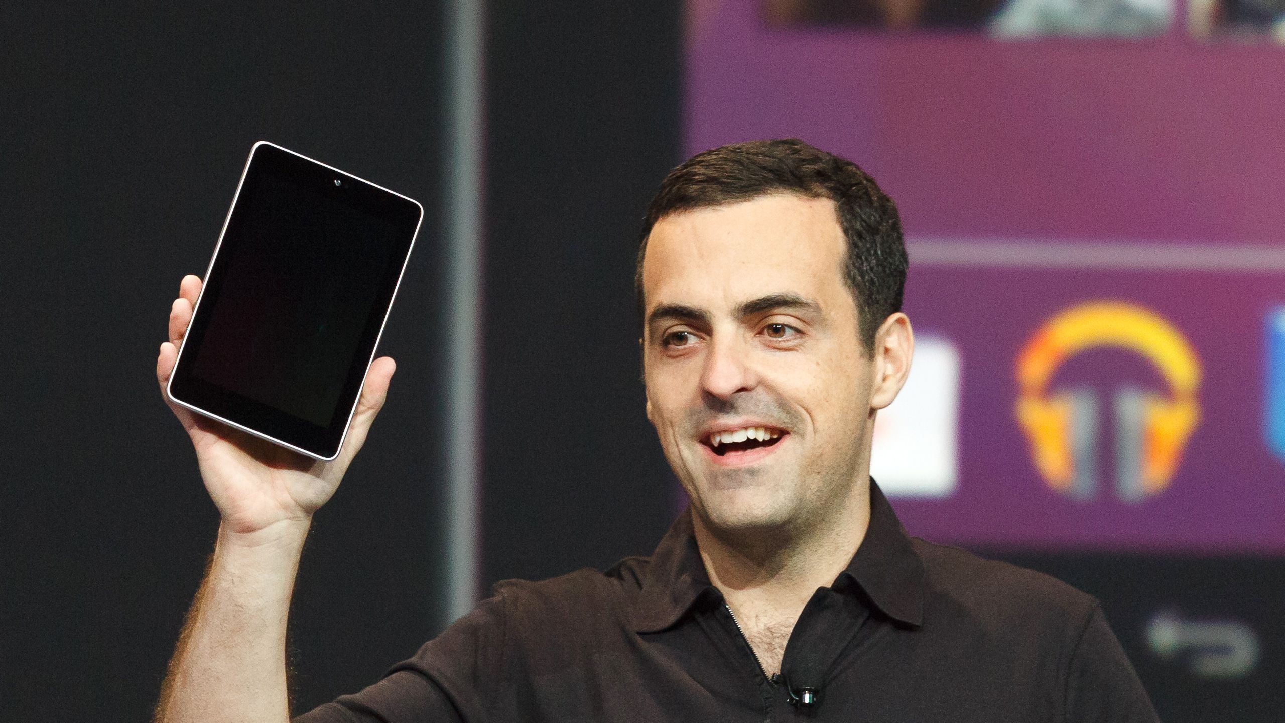 Hugo Barra showing off the Nexus 7 at Google I/O 2012.