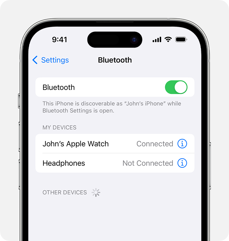 Cài đặt Bluetooth iPhone 14