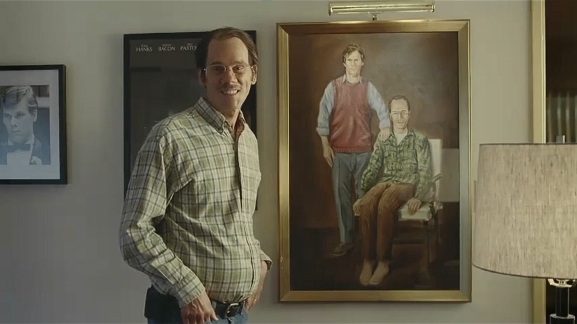 A screenshot from the Logitech Revue ad featuring Kevin Bacon