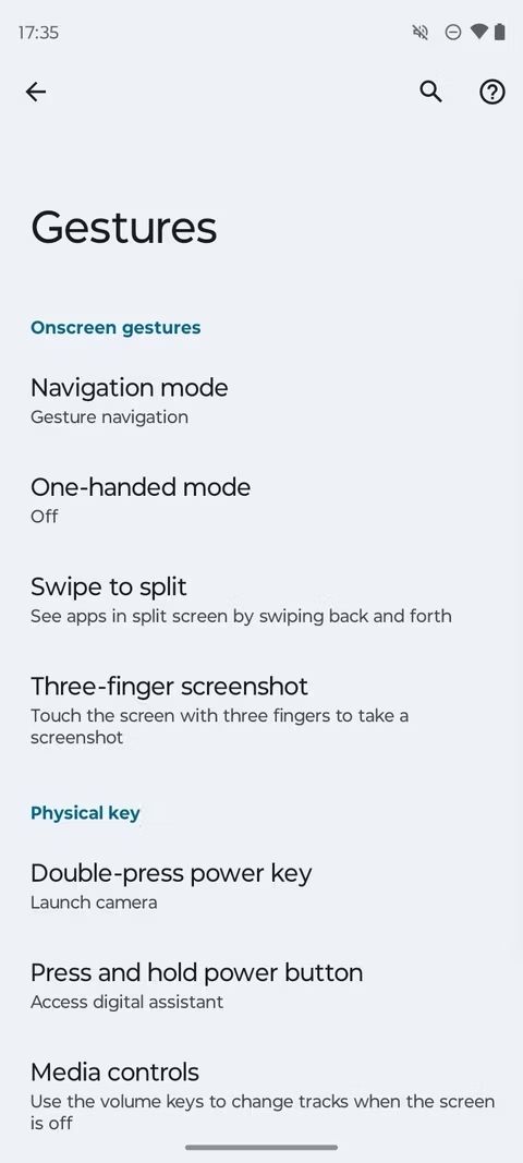 Screenshot showing the Navigation mode on the Moto G Stylus 5G 2024