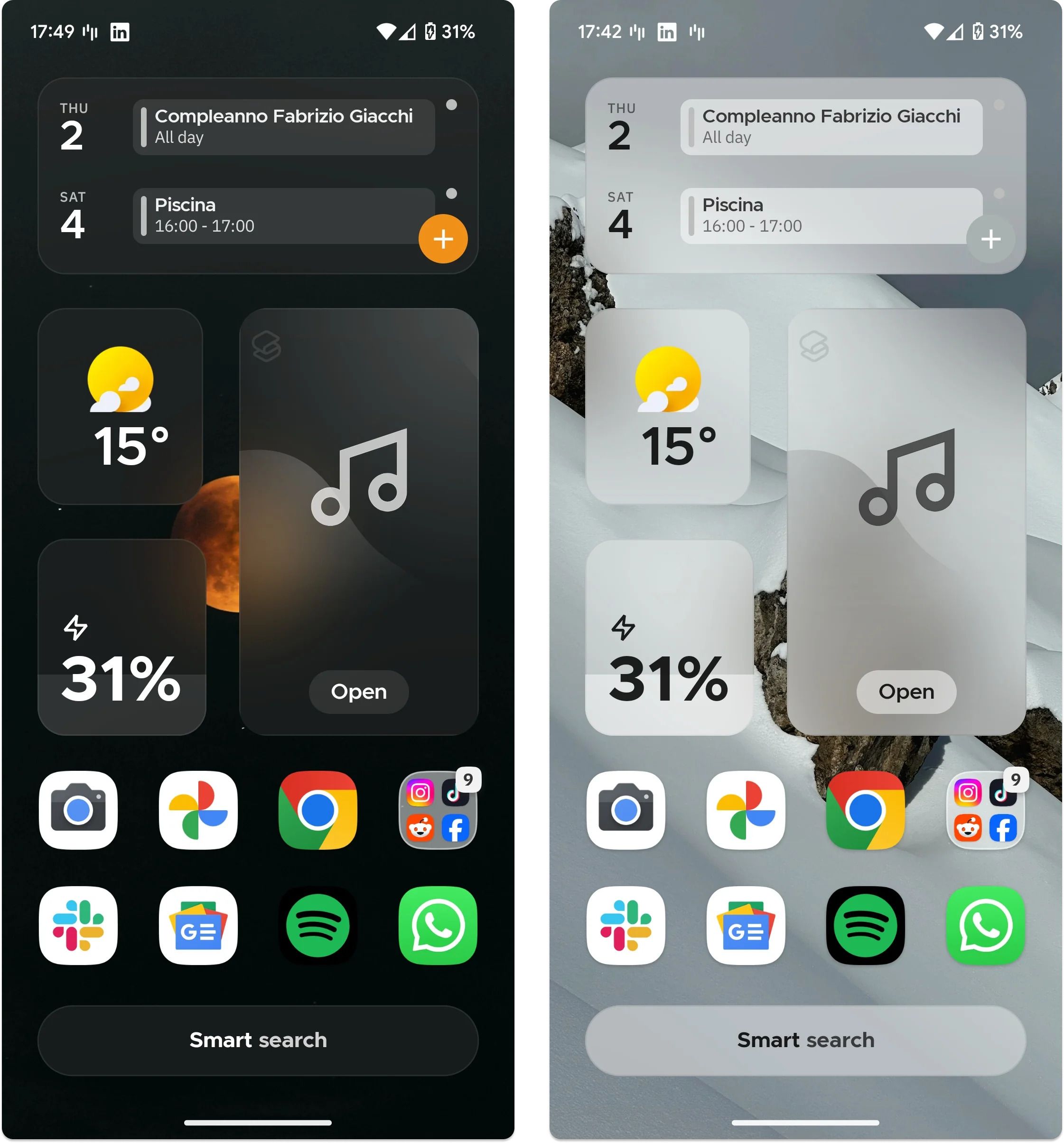 Contoh widget telus Pelancar Pintar