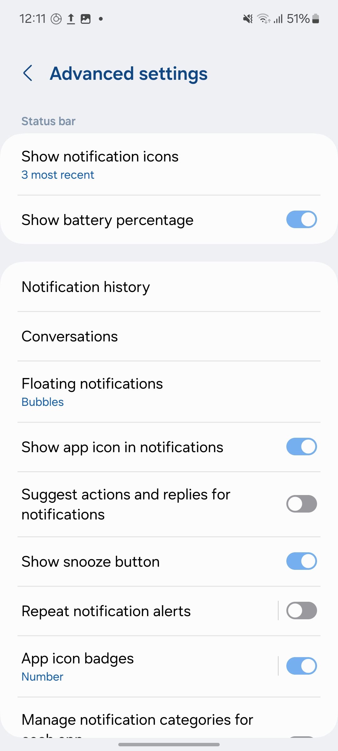 delay notifications on samsung phone