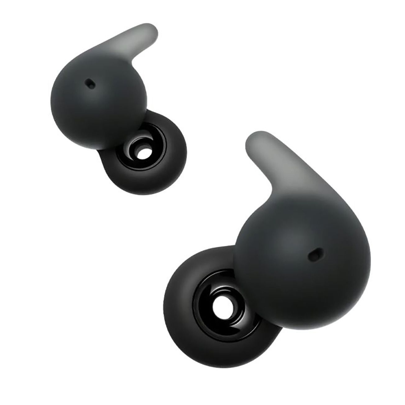 Open Sony Linkbuds on a white background