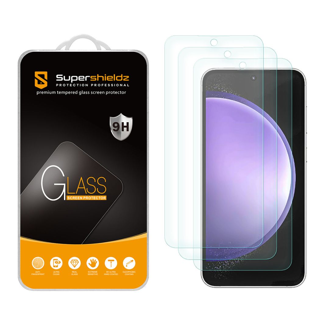 A render of the SuperShieldz Tempered Glass Galaxy S24 FE screen protector