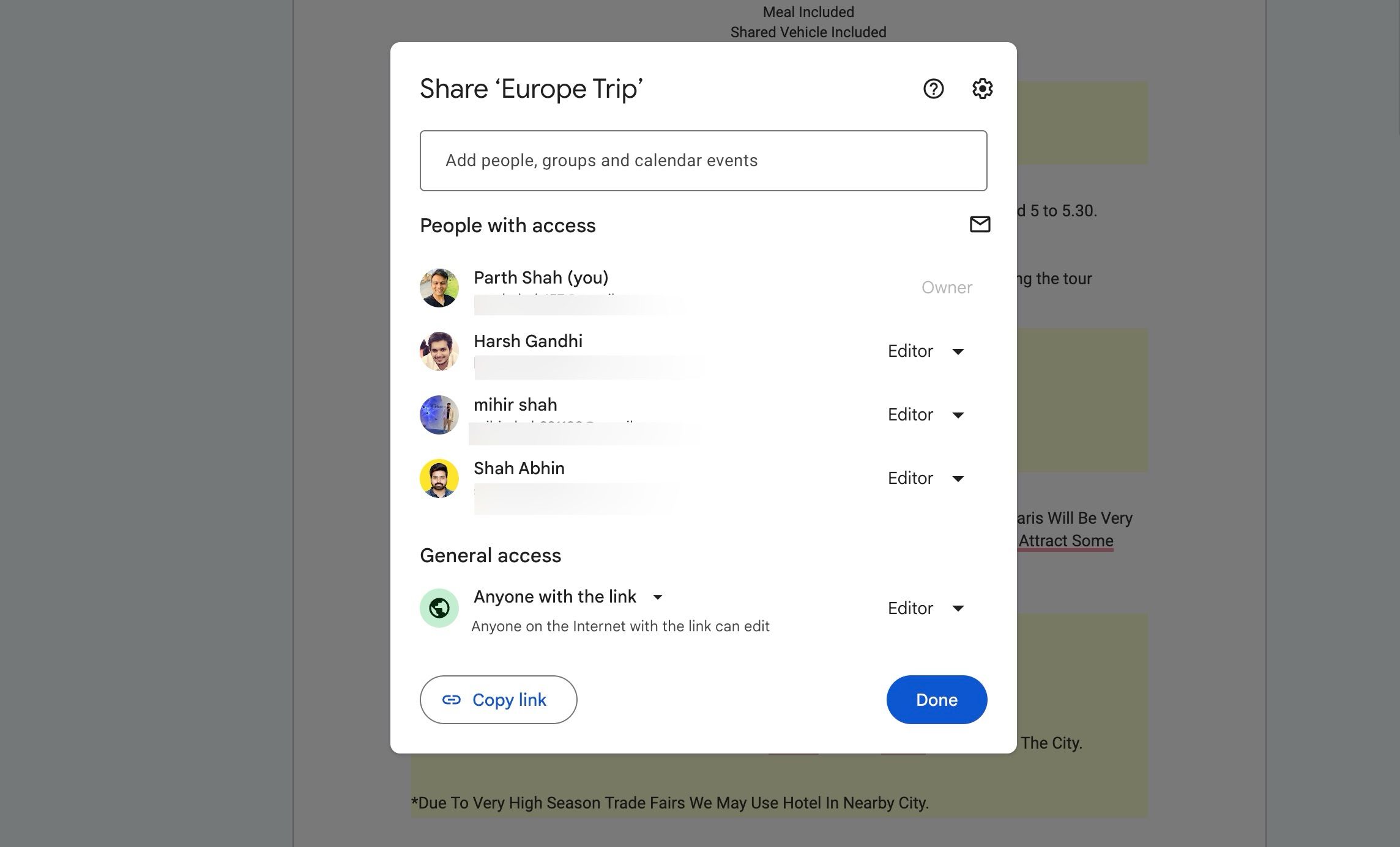 live collaboration in Google Docs