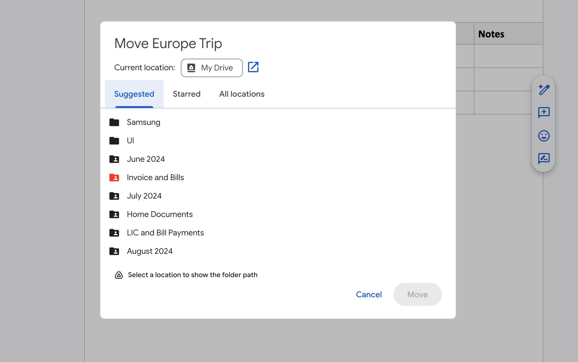 Organize documents in Google Drive