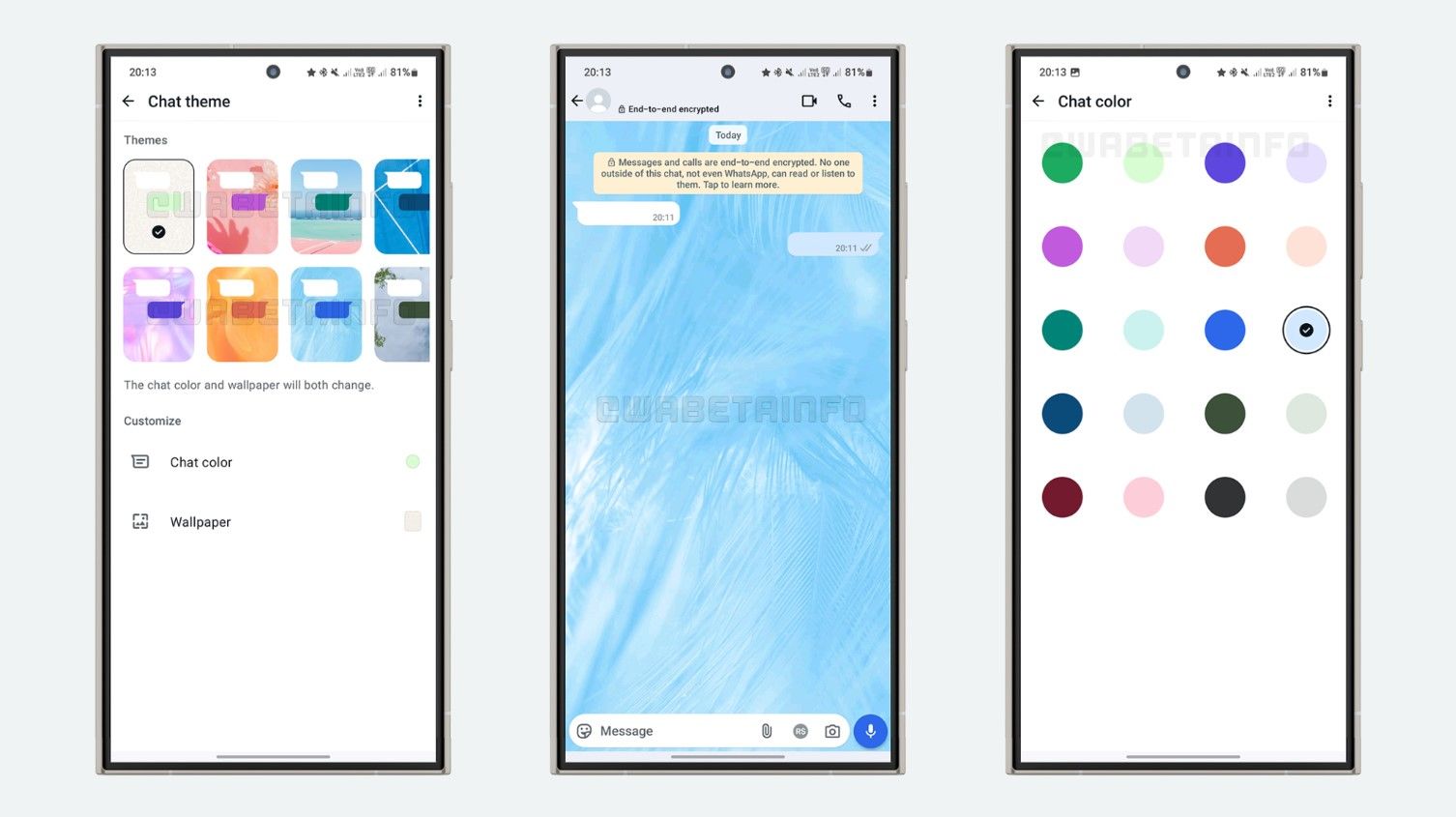 WhatsApp chat themes are rolling out in beta with 22 options to choose from