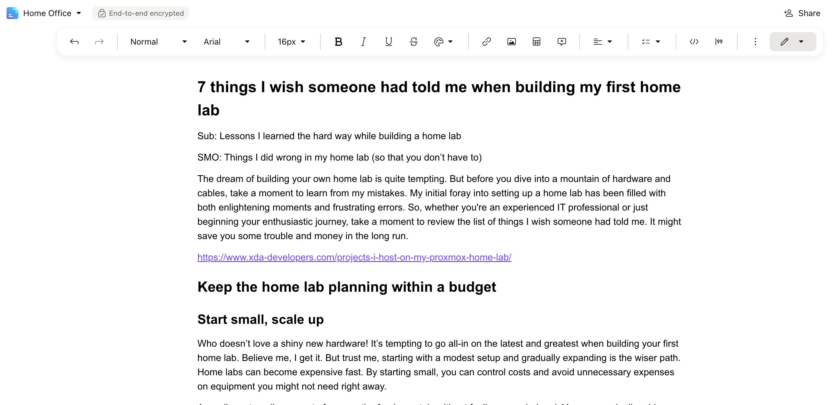 A Google Docs alternative in Proton