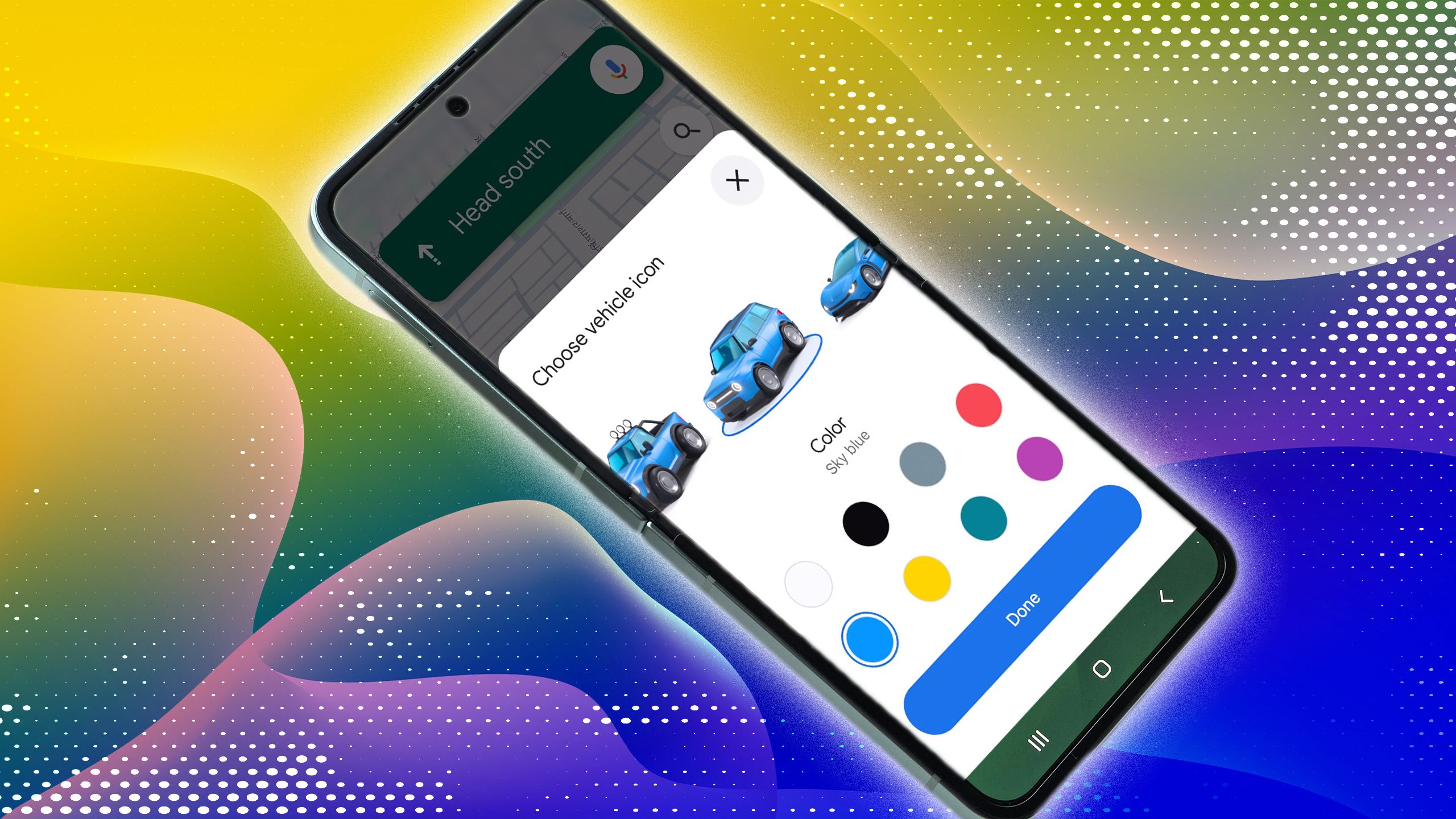 You can customize your car icon and color on Google Maps. Here’s how