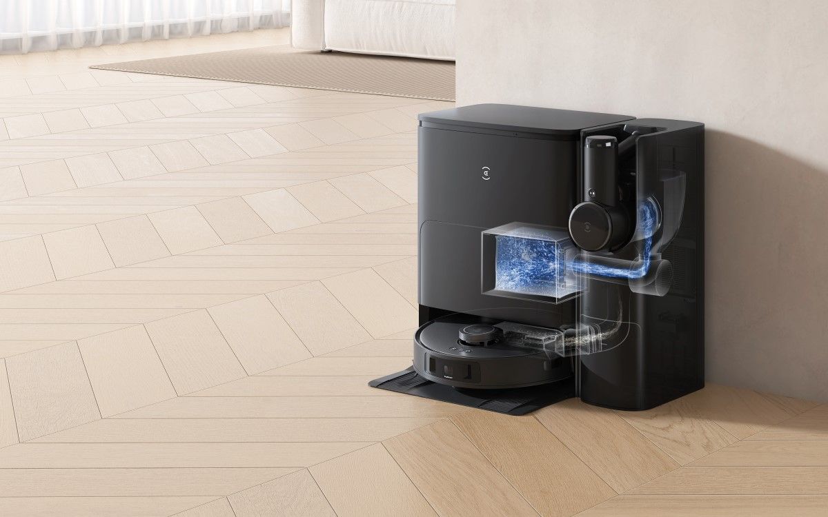 The ECOVACS DEEBOT T30S cleaning hub