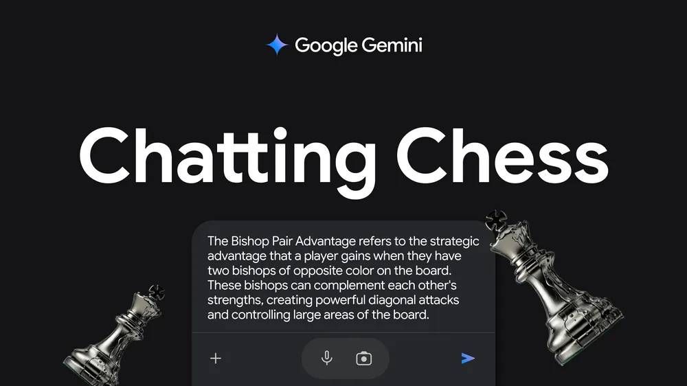 A screenshot of Chatting Chess, a Gemini-powered summarizer that will offer context about live chess games.