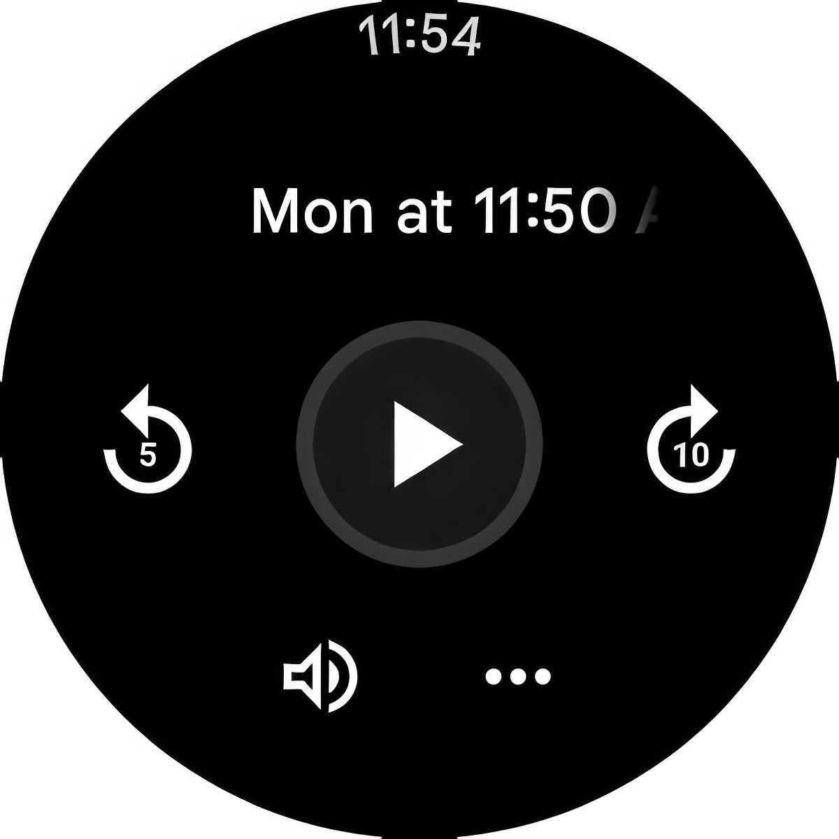 A screenshot of the Google Pixel Watch 3 Recorder app. 