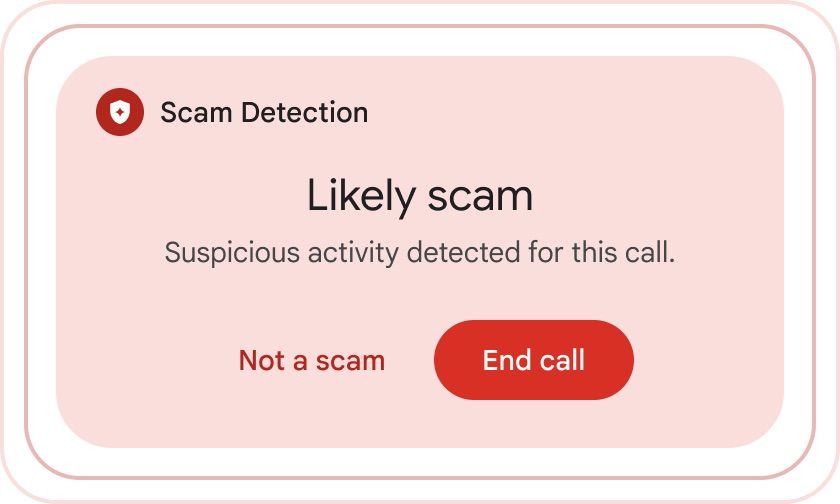 Google's new Spam Detection During Phone Calls in action