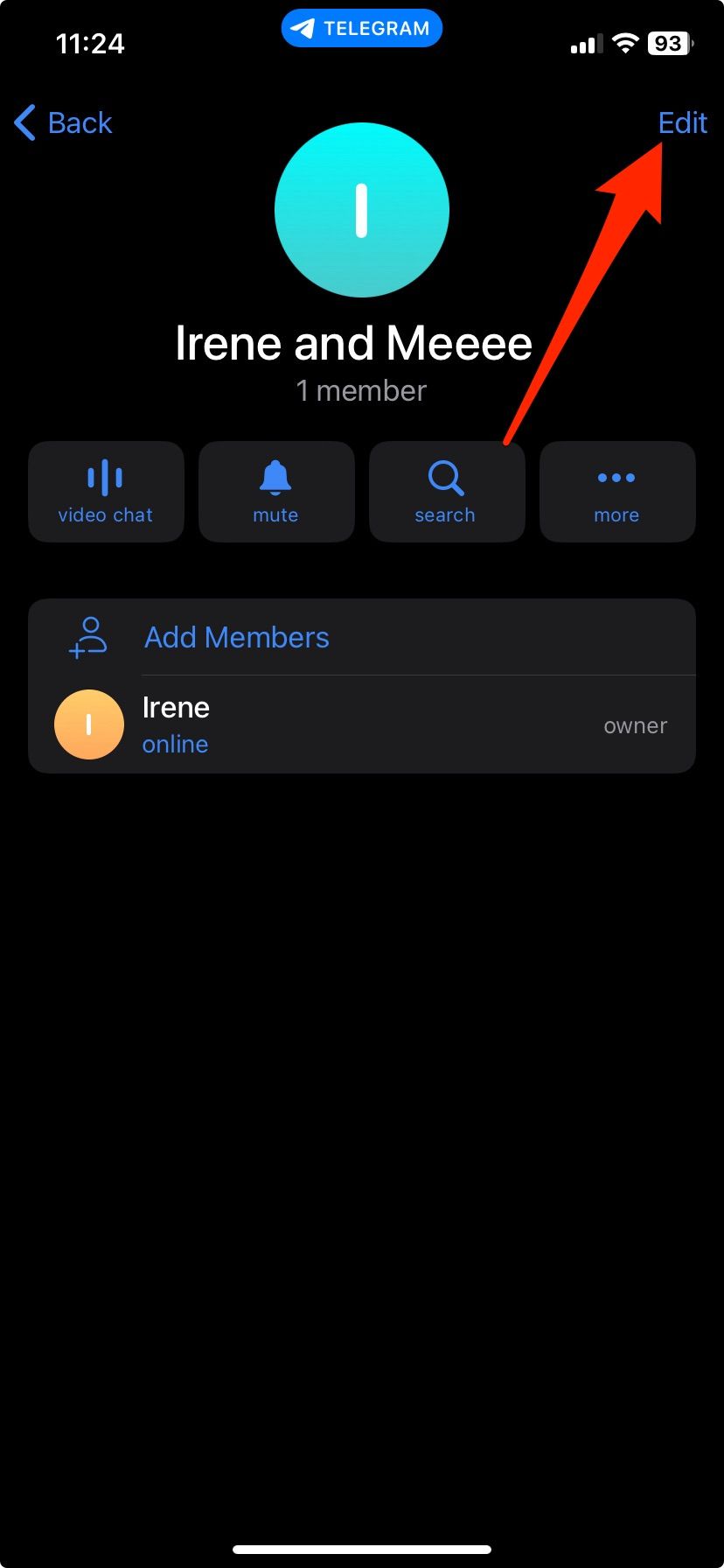как создать группу в telegram на айфоне