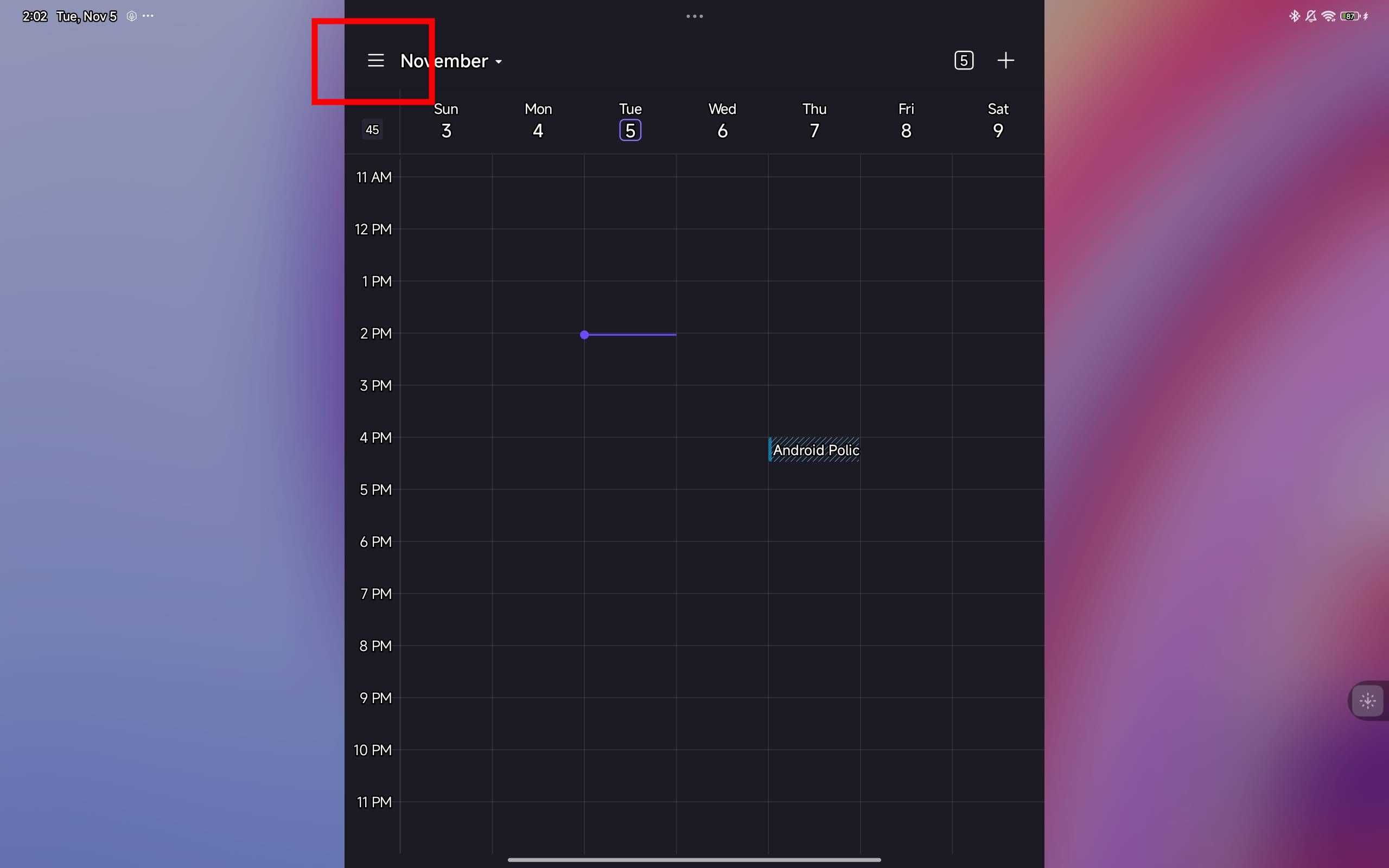 A screenshot of importing Google Calendar to Proton Calendar using the app