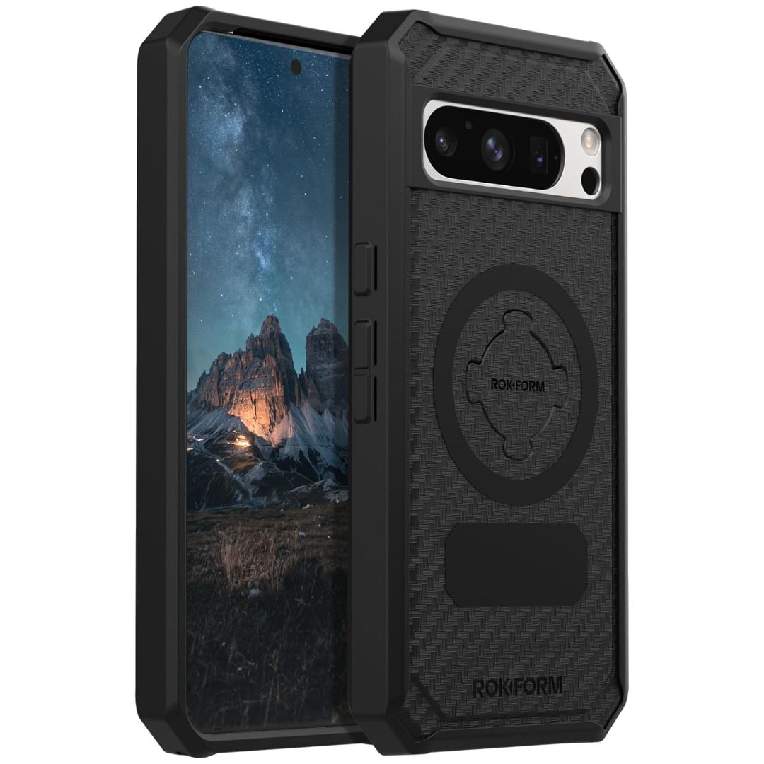 a black phone case on a white background