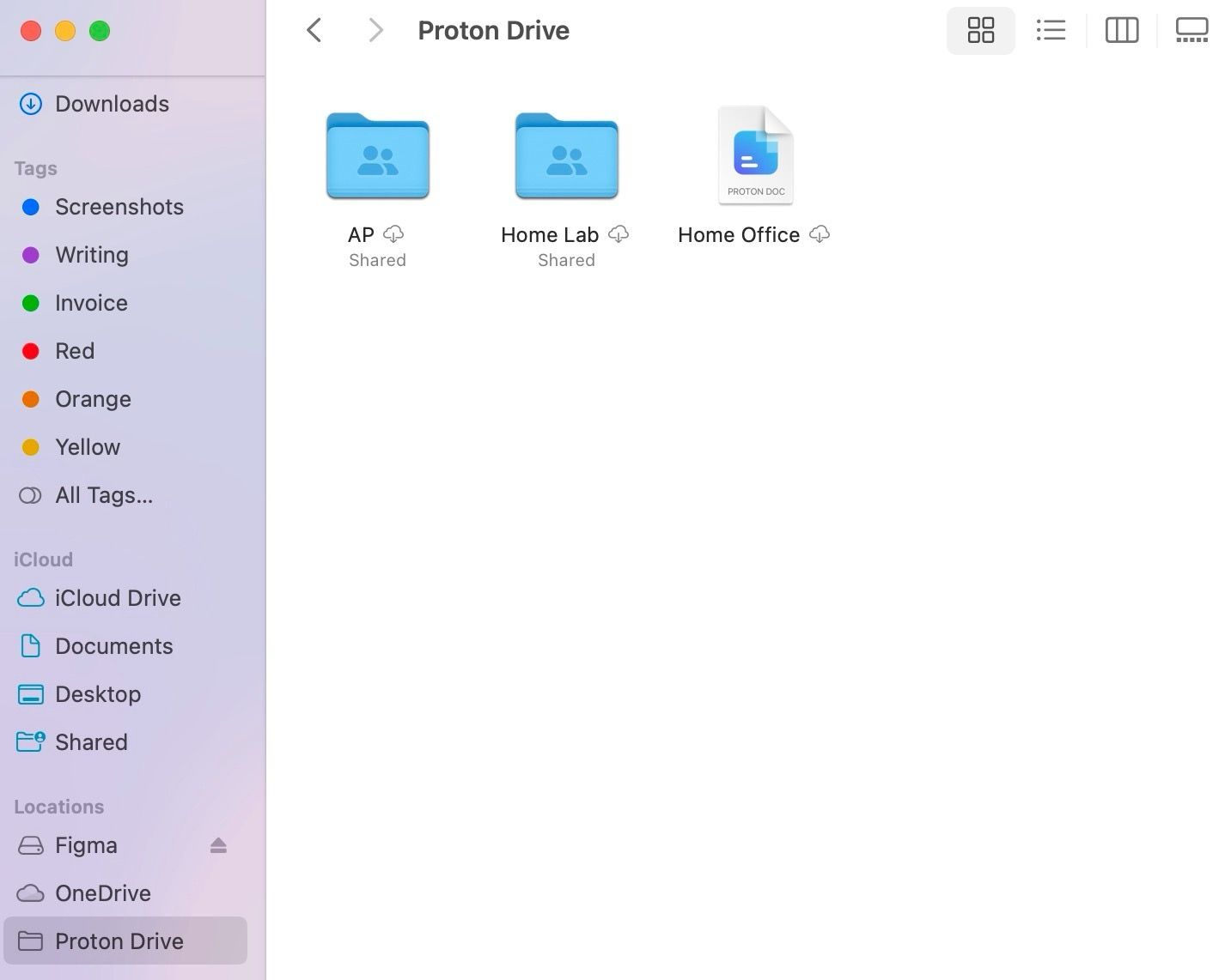 Find locations in Proton Drive