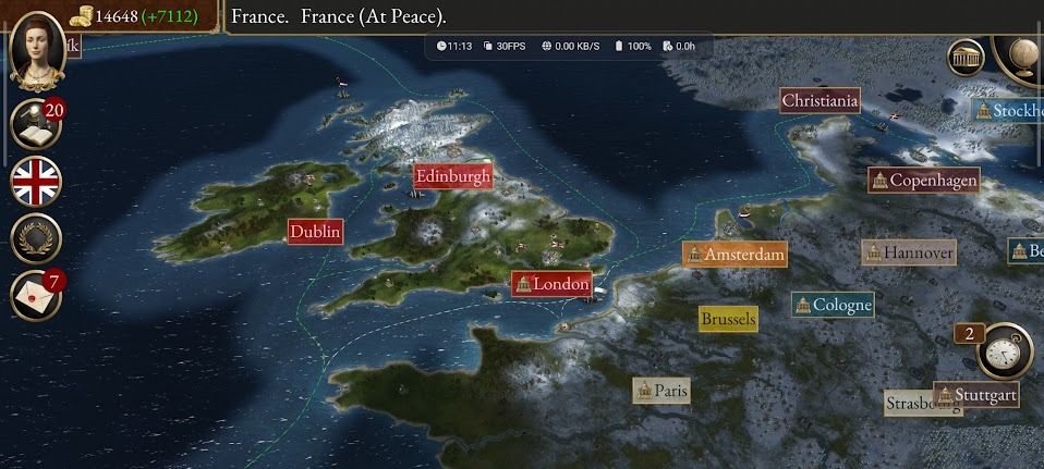 Empire: Total War campaign map