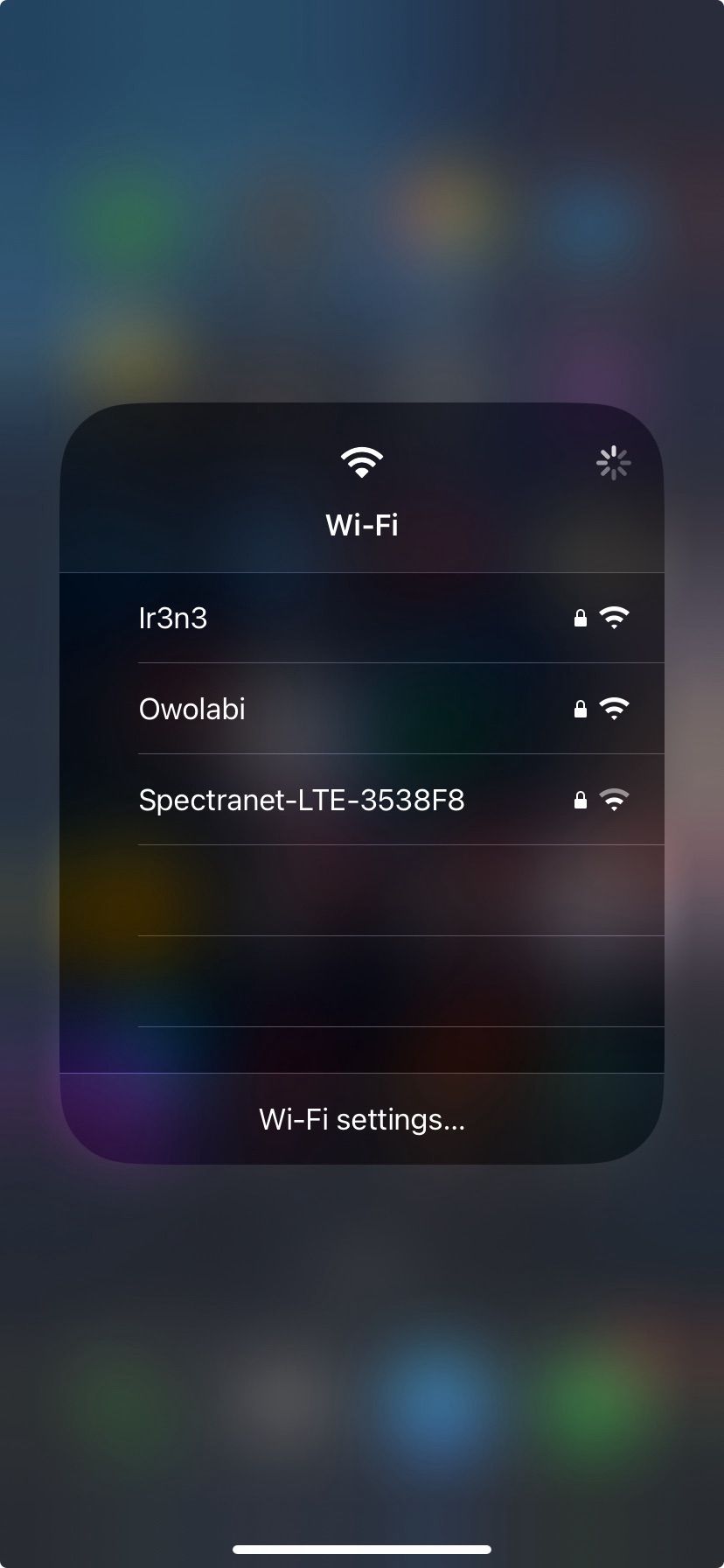 Different Wi-Fi networks on iPhone