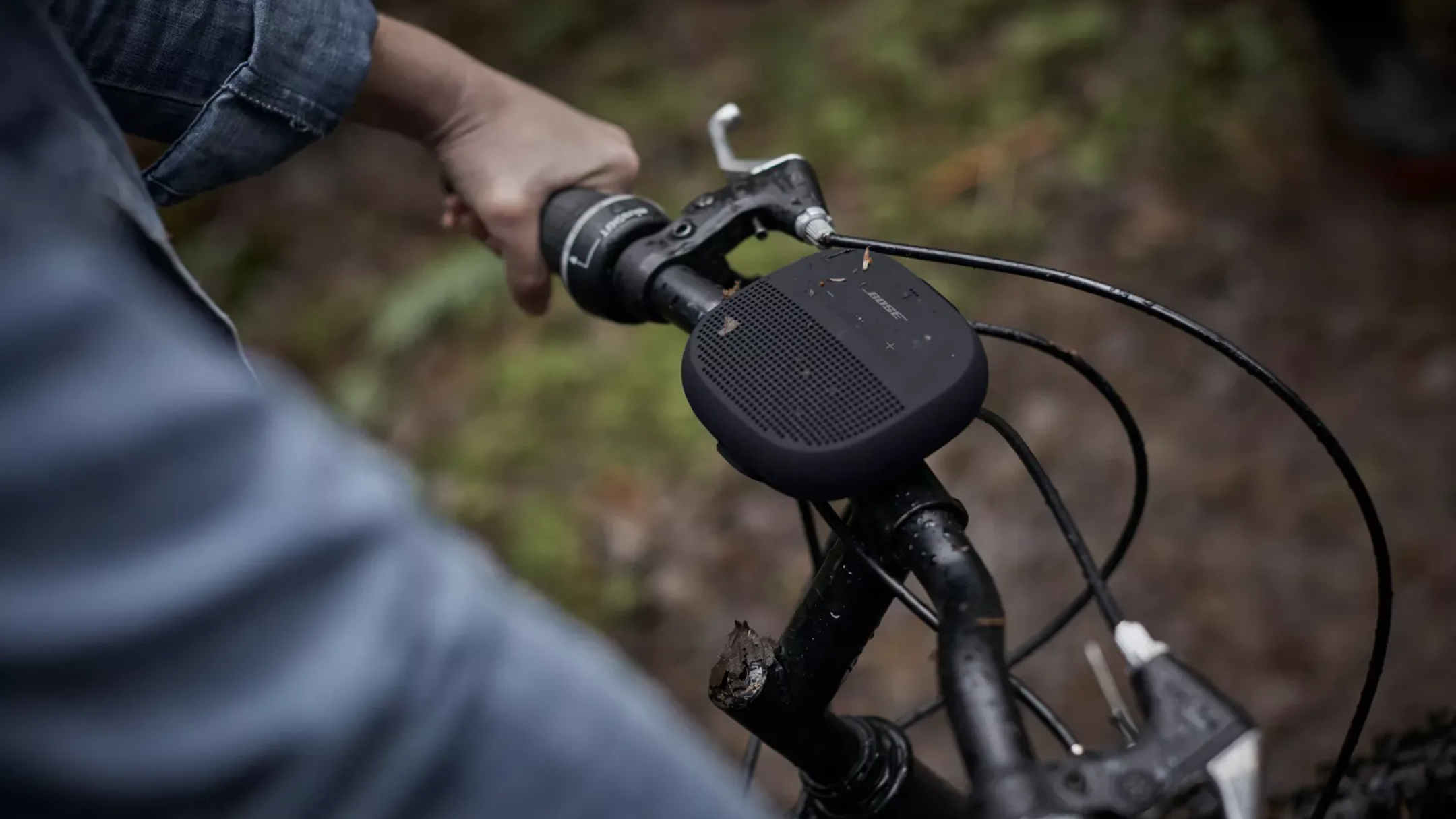 Bose SoundLink Micro on bicycle