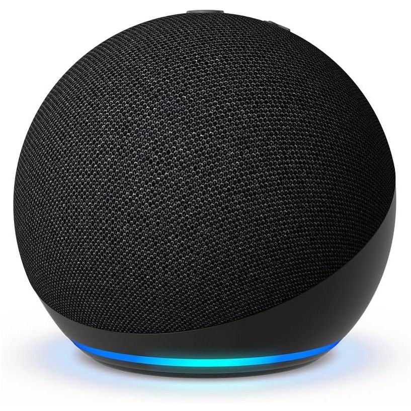 amazon echo dot (5th gen) on a white background