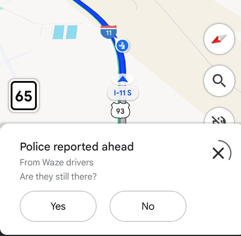 Google Maps Waze Incident Reports