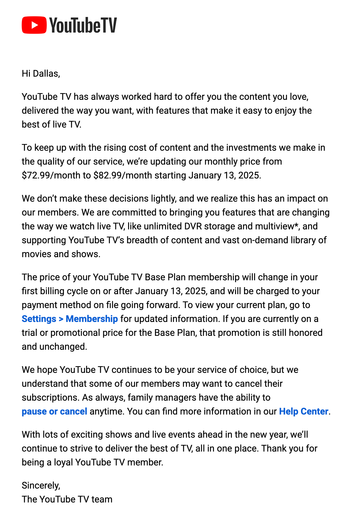 YouTube TV price increase - Gallery image 3