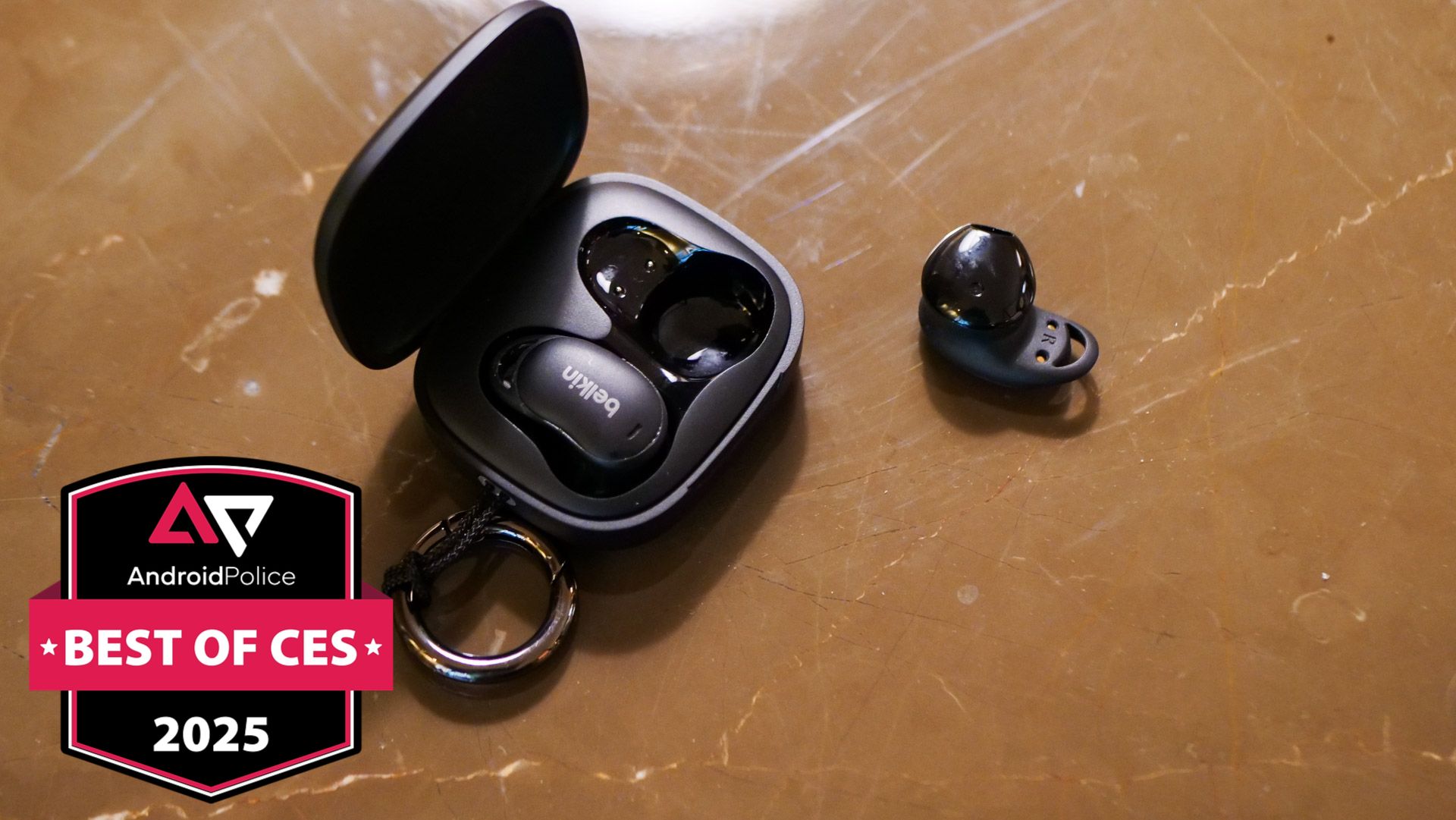 The Belkin SoundForm Anywhere at CES 2025