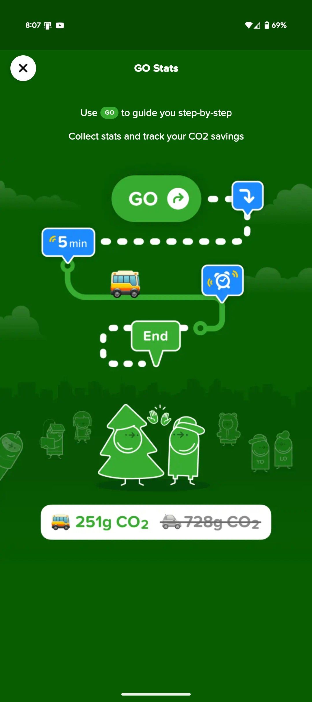 Citymapper emissions tracking