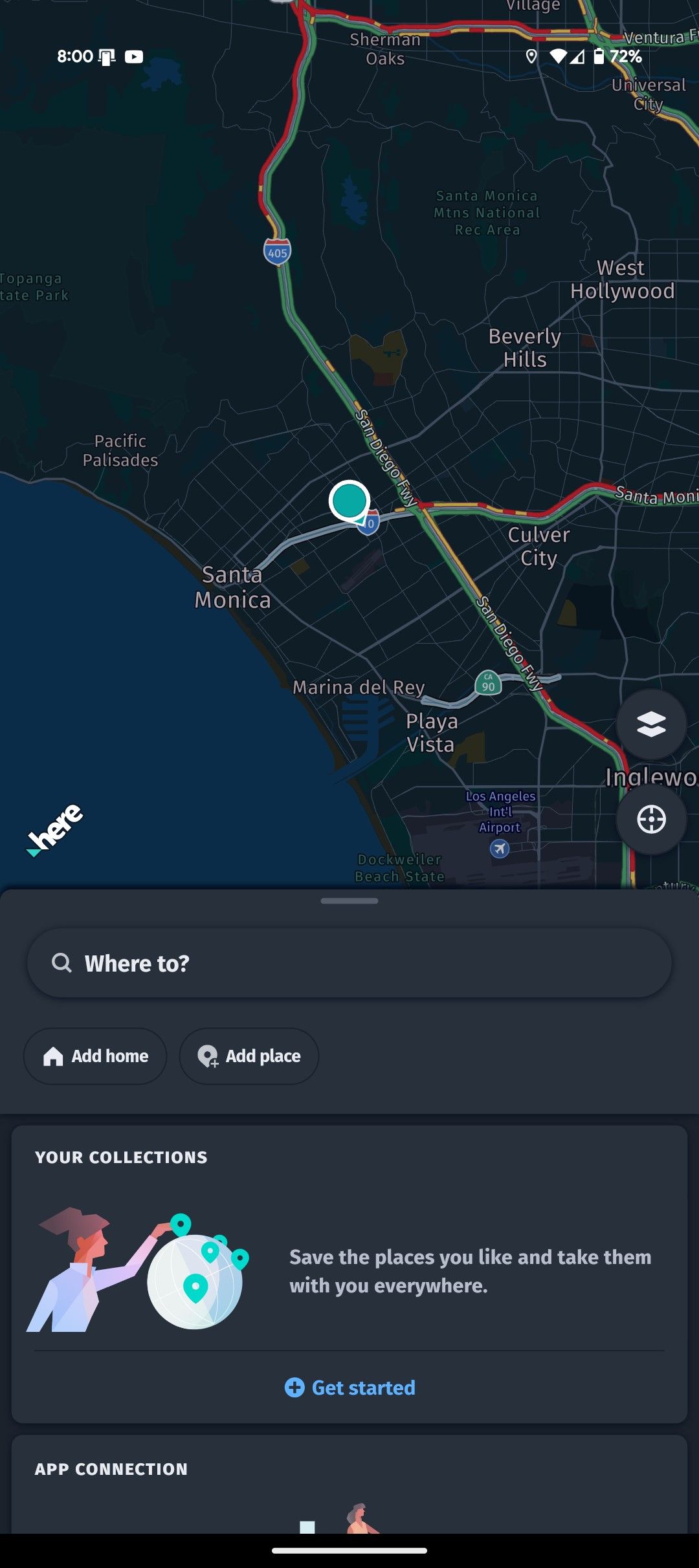 HERE WeGo Los Angeles traffic