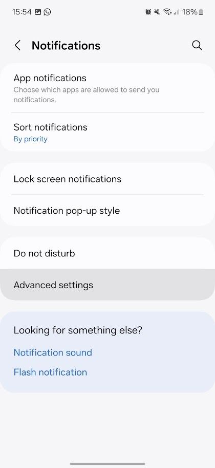 samsung galaxy notifications menu