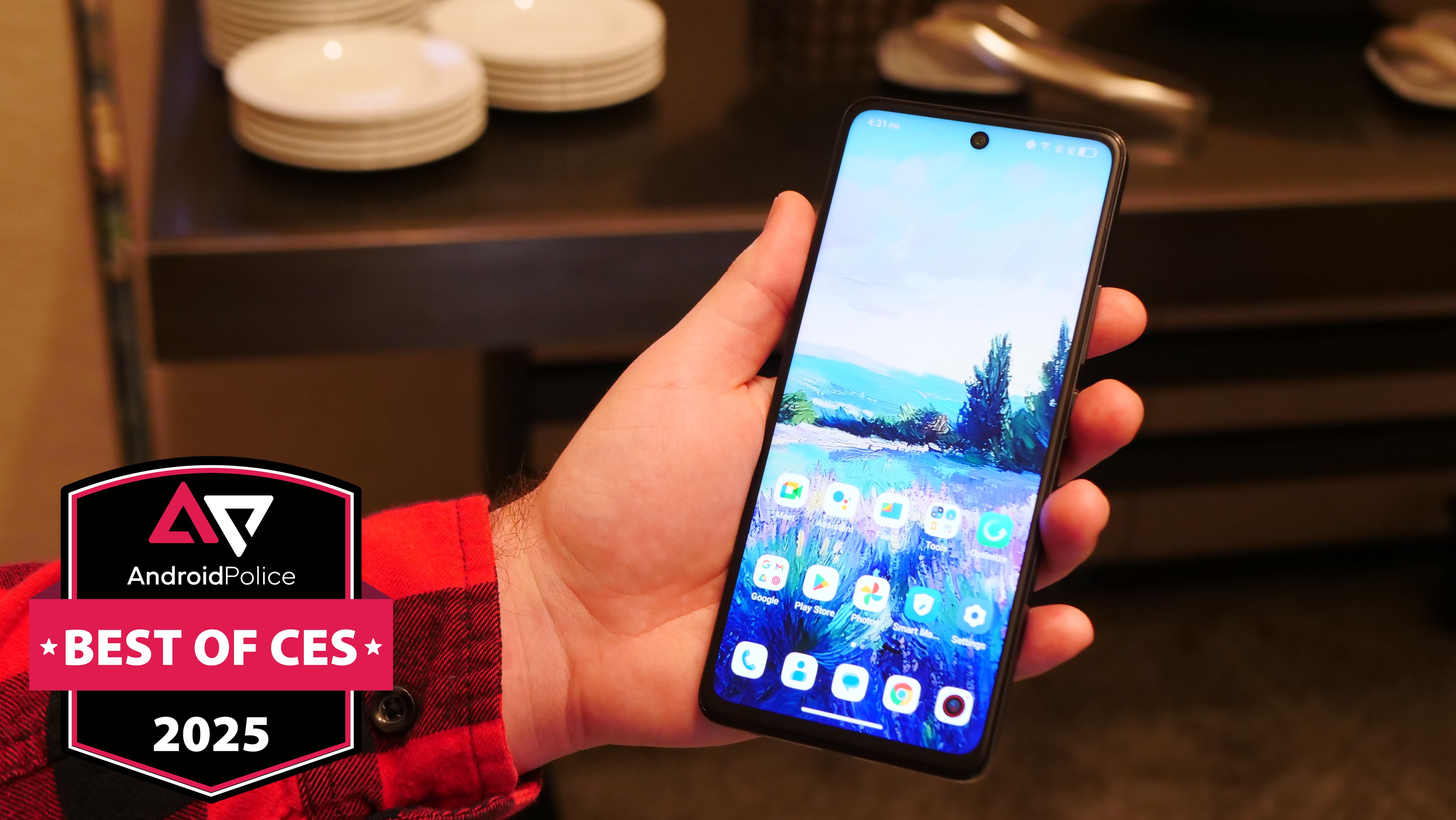 The TCL 60 XE Nxtpaper 5G on show at CES 2025