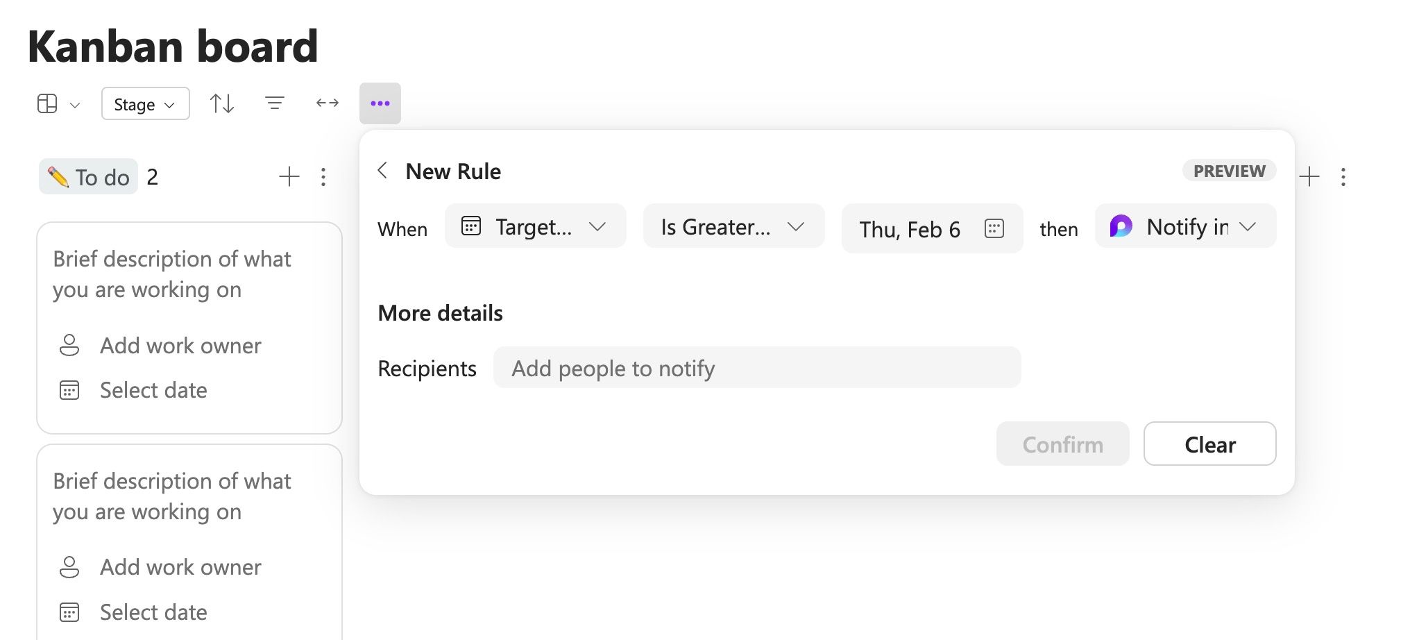 Automation rules in Microsoft Loop