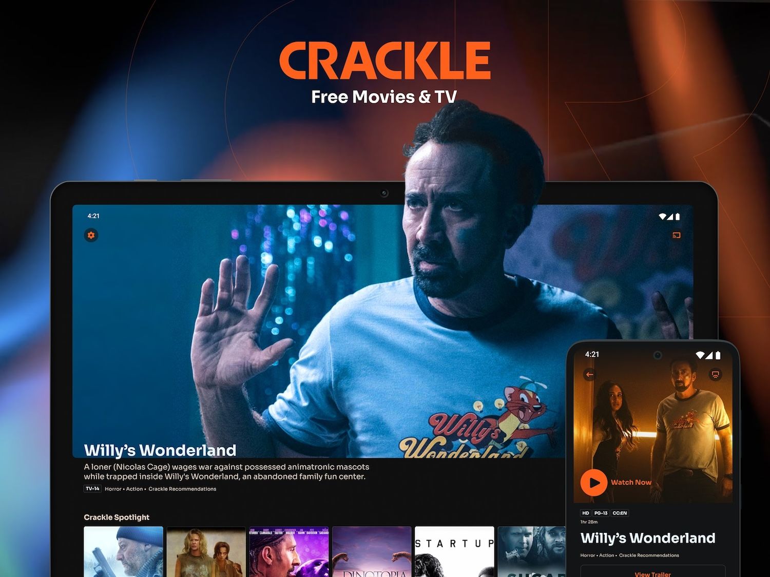 Crackle trên cửa hàng Google Play.