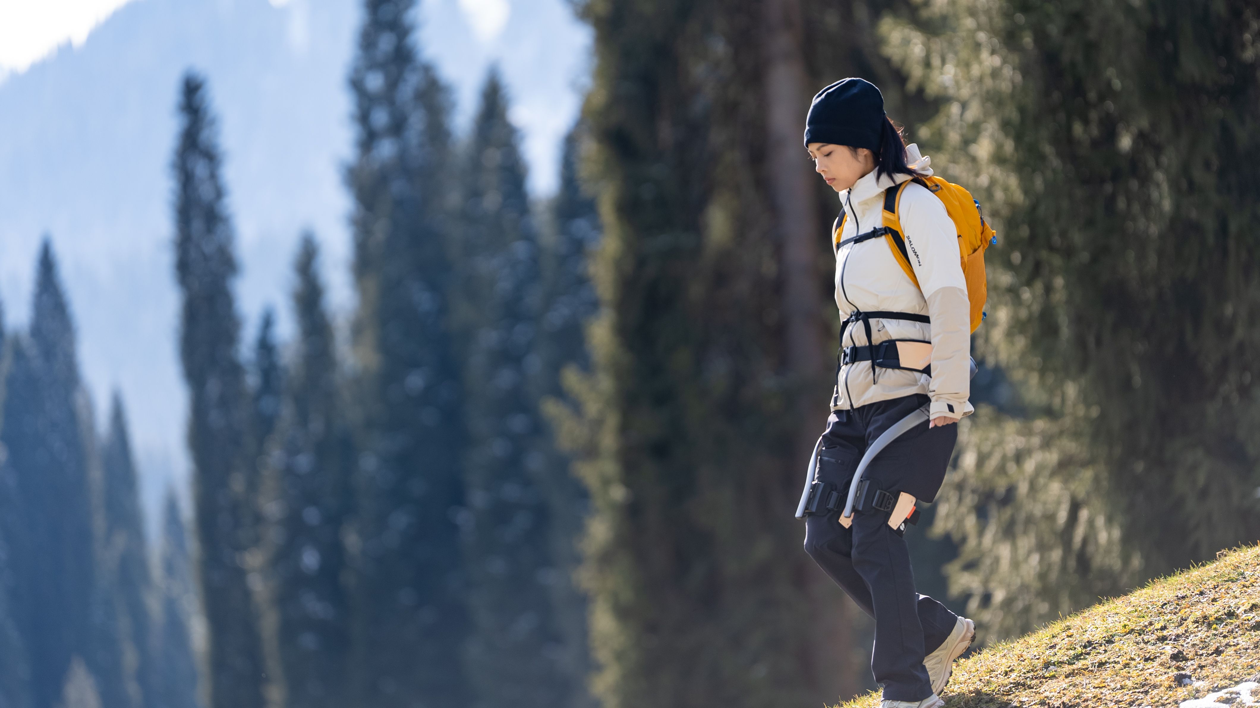 Hypershell X on a person hiking