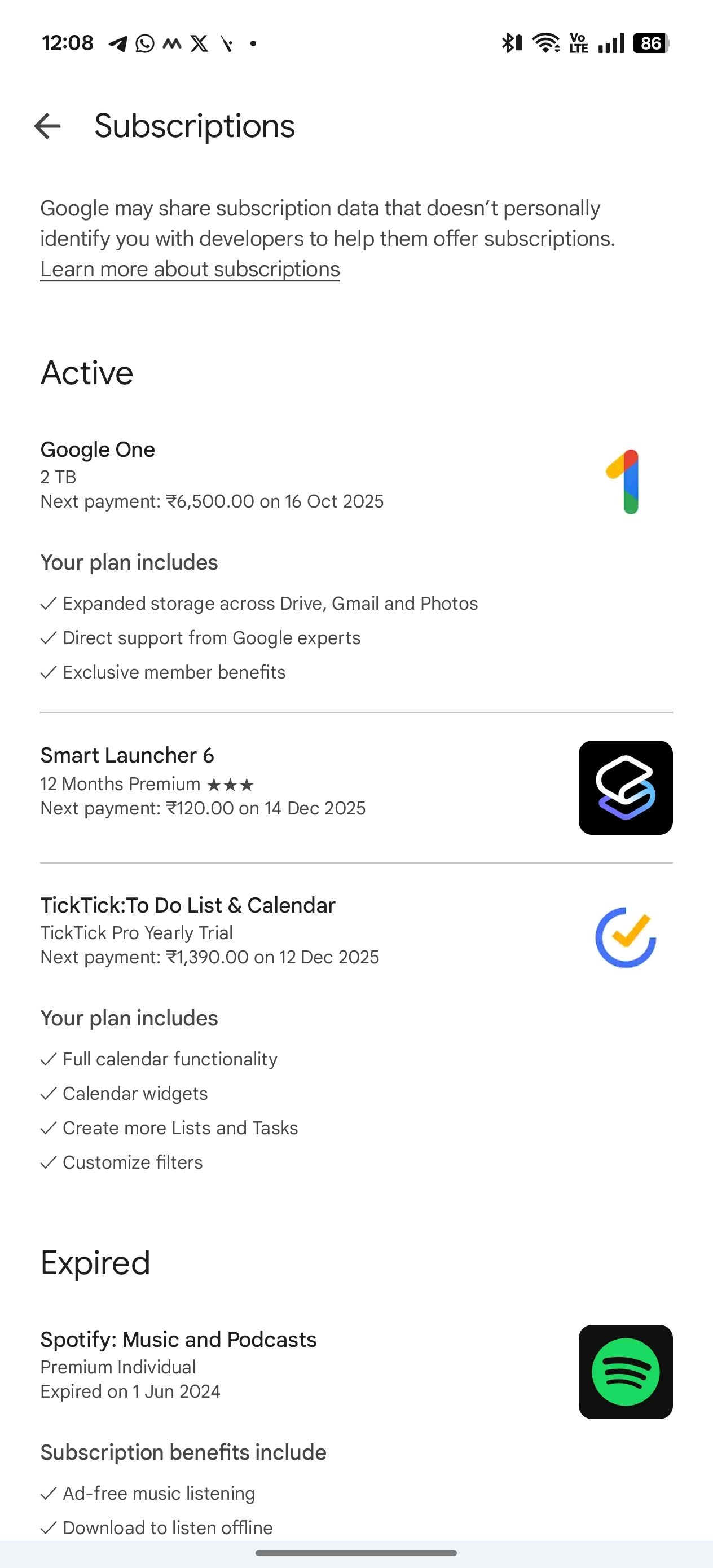 Google⁤ Play Store new Subscription page