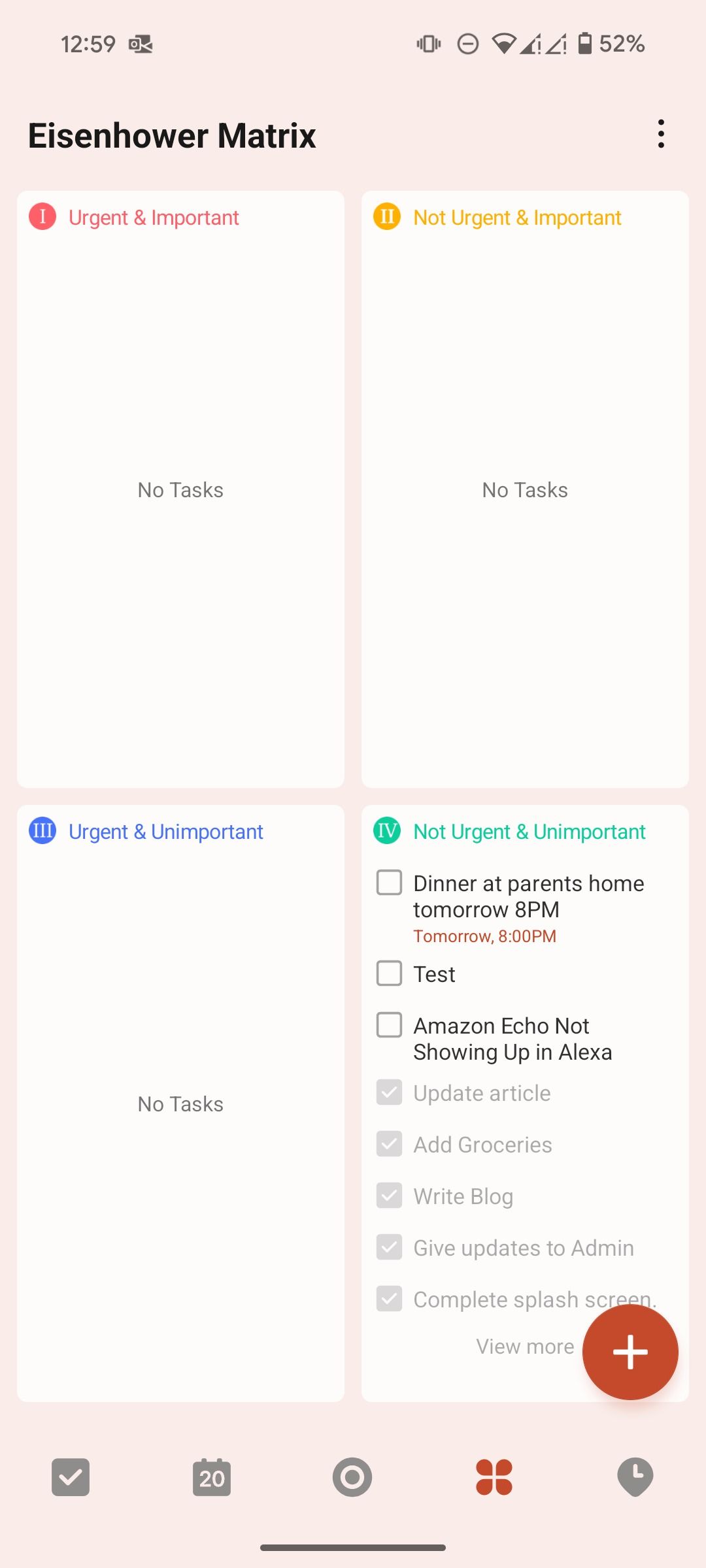 Check tasks in TickTick