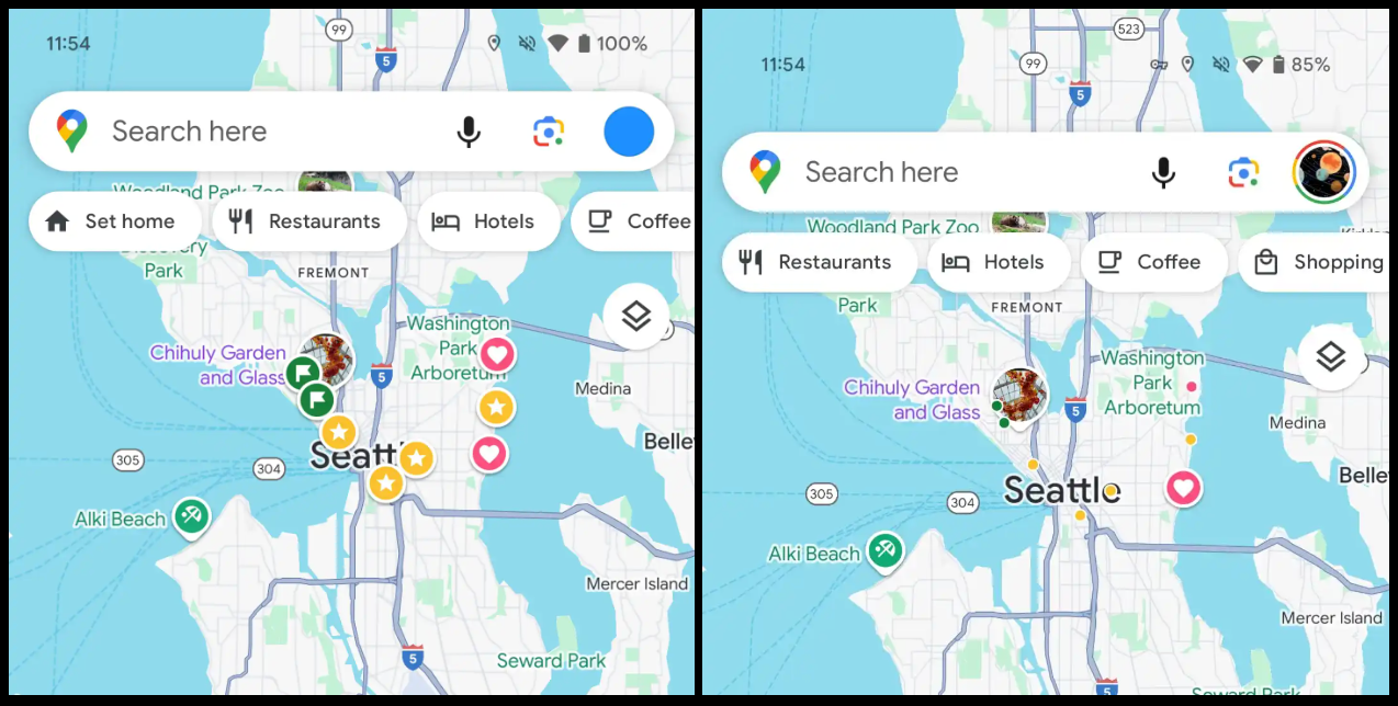 Google Maps save change