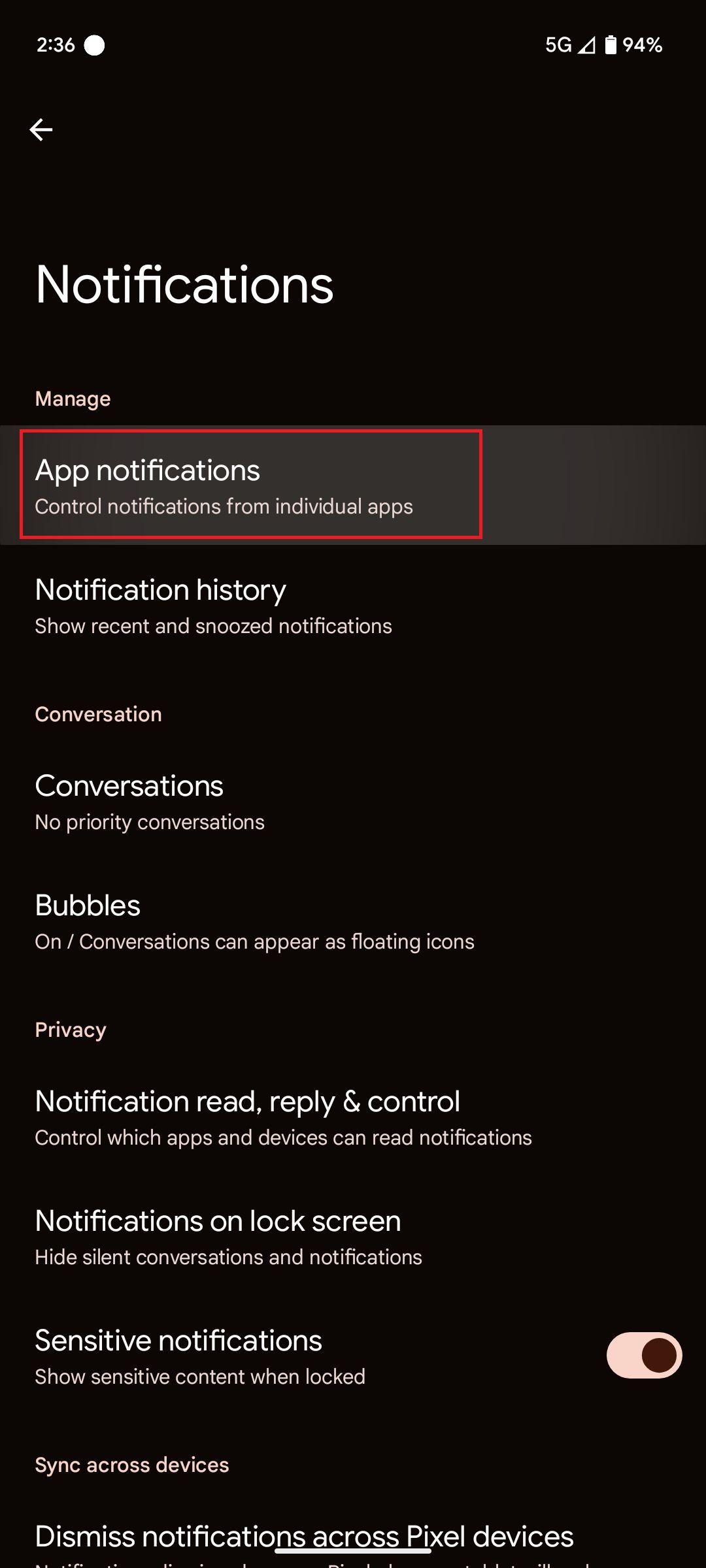 Android: How to turn on lock screen notifications