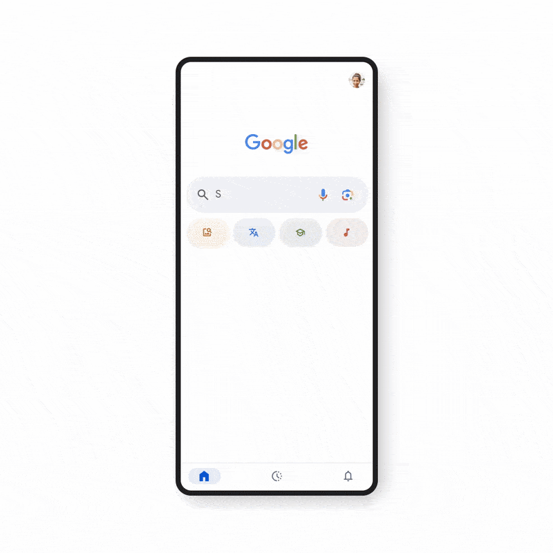 A GIF highlighting Google Shopping's beauty try on tools. 